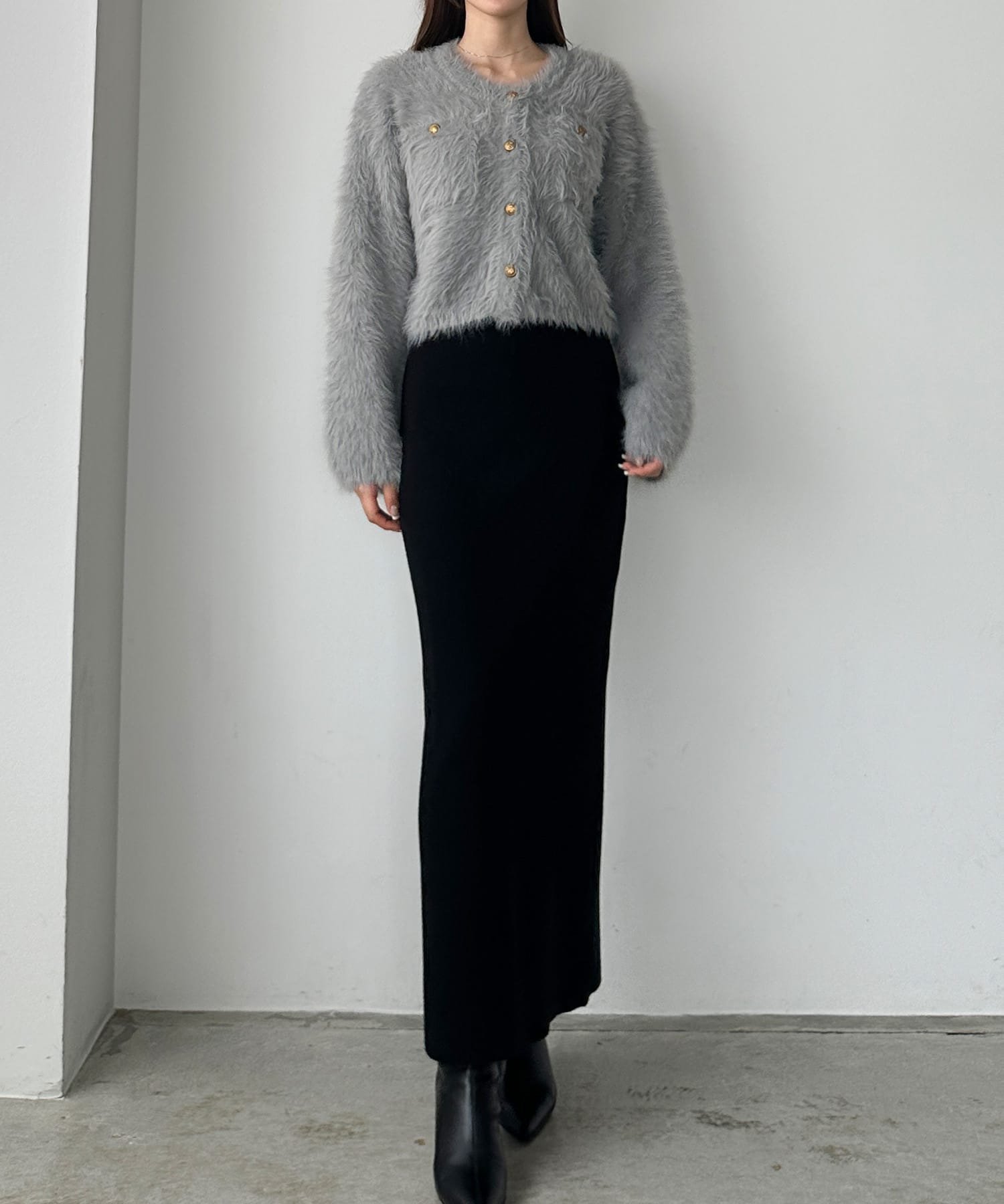 【ジュノア/JUNOAH】のLouere タイトニットスカート インテリア・キッズ・メンズ・レディースファッション・服の通販 founy(ファニー) 　ファッション　Fashion　レディースファッション　Fashion for Women　スカート　Skirts　ブラック|ID: prp329100004820398 ipo3291000000035028143