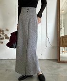 【ジュノア/JUNOAH】の裏起毛ラップ風ツイードスカート 人気、トレンドファッション・服の通販 founy(ファニー) ファッション Fashion レディースファッション Fashion for Women スカート Skirts ツイード Twill, Twill Weave ラップ Wrap, Wrap Design thumbnail グレー|ID: prp329100004820401 ipo3291000000035028165