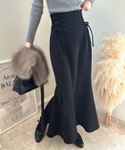 【ジュノア/JUNOAH】のサイドレースアップマーメイドスカート 人気、トレンドファッション・服の通販 founy(ファニー) ファッション Fashion レディースファッション Fashion for Women スカート Skirts thumbnail ブラック|ID: prp329100004820405 ipo3291000000035028183