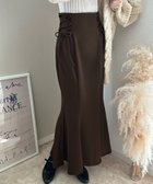 【ジュノア/JUNOAH】のサイドレースアップマーメイドスカート 人気、トレンドファッション・服の通販 founy(ファニー) ファッション Fashion レディースファッション Fashion for Women スカート Skirts thumbnail ダークブラウン|ID: prp329100004820405 ipo3291000000035028185