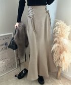 【ジュノア/JUNOAH】のサイドレースアップマーメイドスカート 人気、トレンドファッション・服の通販 founy(ファニー) ファッション Fashion レディースファッション Fashion for Women スカート Skirts thumbnail グレージュ|ID: prp329100004820405 ipo3291000000035028188
