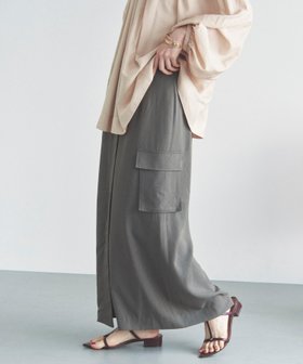 【ドゥ アルシーヴ/Doux archives】のサテンカーゴタイトスカート 人気、トレンドファッション・服の通販 founy(ファニー) ファッション Fashion レディースファッション Fashion for Women スカート Skirts サテン Satin, Glossy Fabric シンプル Simple, Minimal スリット Slit, Slit Detail |ID:prp329100004820420