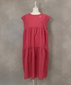 【スタジオピッコーネ/STUDIO PICONE】のコットン100%ティアードワンピース ピンク|ID: prp329100004820434 ipo3291000000035028514