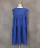 【スタジオピッコーネ/STUDIO PICONE】のコットン100%ティアードワンピース ブルー|ID: prp329100004820434 ipo3291000000035028515