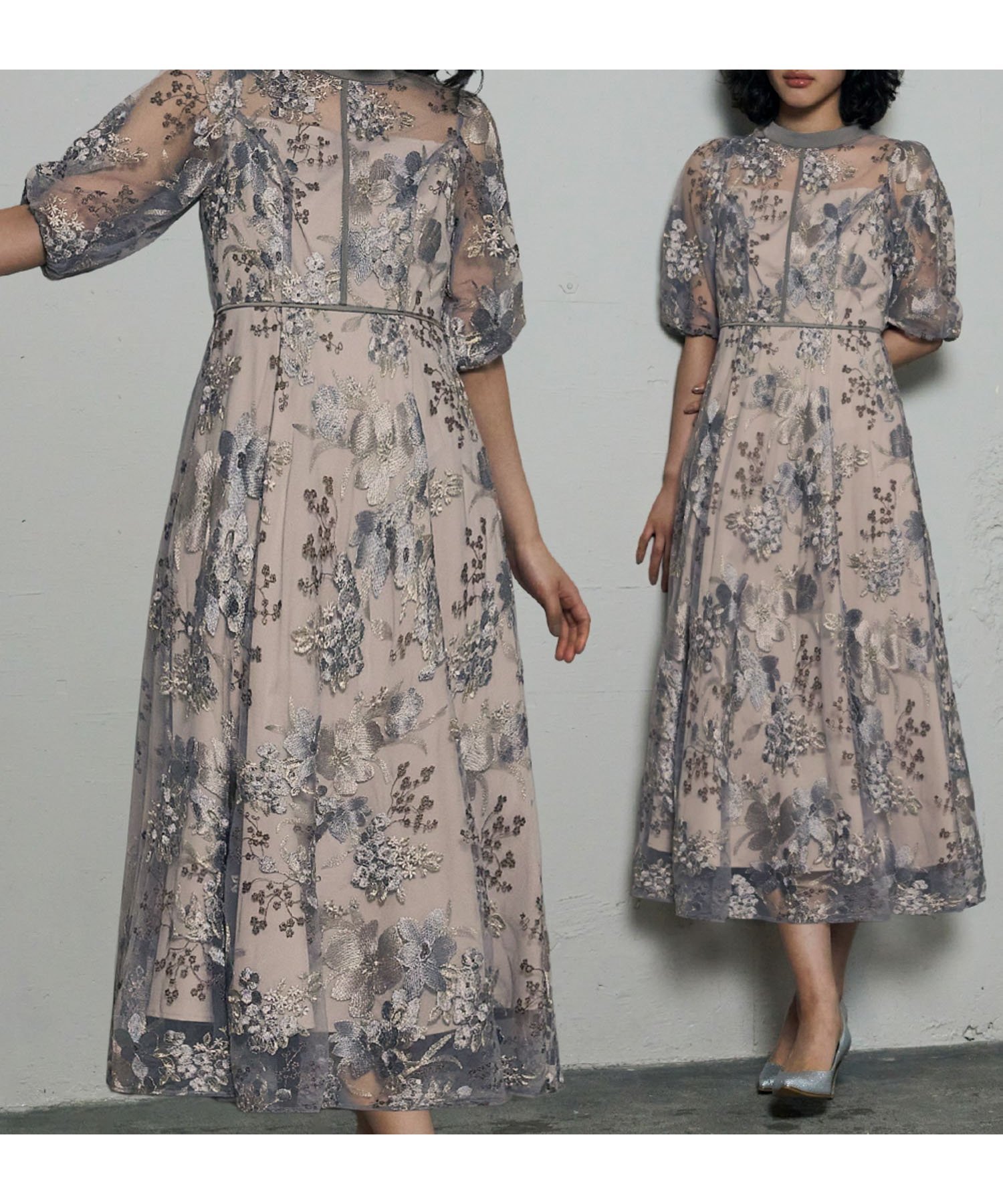 【ガール/GIRL】のフラワーエンブロイダリーレース 結婚式 ワンピース パーティードレス 人気、トレンドファッション・服の通販 founy(ファニー) 　ファッション　Fashion　レディースファッション　Fashion for Women　ワンピース　Dresses　フォーマル・パーティードレス・結婚式用ドレス　Elegant & Casual Dresses　ドレス　Dress, One-Piece　パイピング　Piping, Trim Design　フレア　Flare, Flared　ヨーク　Yoke, Yoke Design　おすすめ　Recommended / Our Picks　エレガント 上品　Elegant　結婚式　Wedding　披露宴　Wedding Reception　二次会　After Party　 other-1|ID: prp329100004820441 ipo3291000000035028541