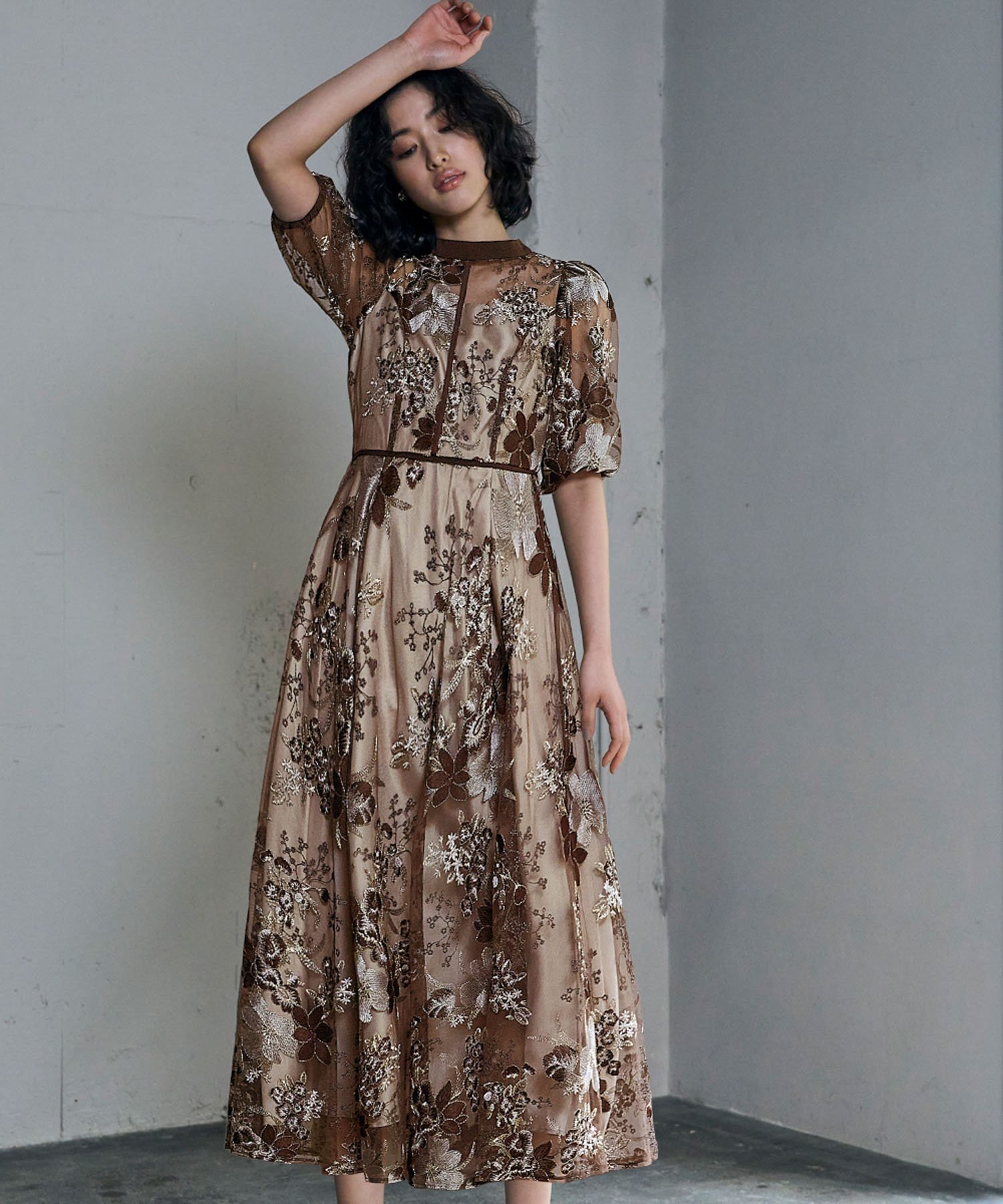 【ガール/GIRL】のフラワーエンブロイダリーレース 結婚式 ワンピース パーティードレス インテリア・キッズ・メンズ・レディースファッション・服の通販 founy(ファニー) 　ファッション　Fashion　レディースファッション　Fashion for Women　ワンピース　Dresses　フォーマル・パーティードレス・結婚式用ドレス　Elegant & Casual Dresses　ドレス　Dress, One-Piece　パイピング　Piping, Trim Design　フレア　Flare, Flared　ヨーク　Yoke, Yoke Design　おすすめ　Recommended / Our Picks　エレガント 上品　Elegant　結婚式　Wedding　披露宴　Wedding Reception　二次会　After Party　BR|ID: prp329100004820441 ipo3291000000035028547