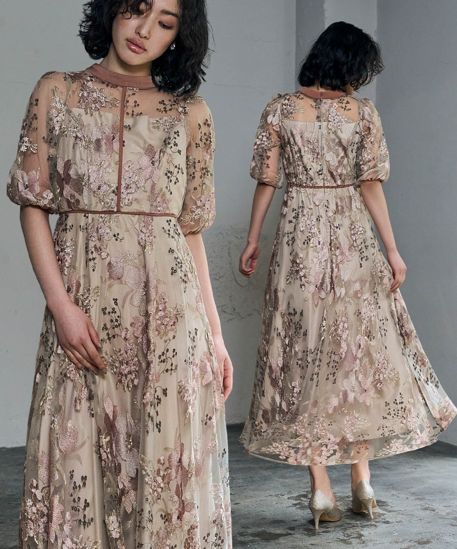 【ガール/GIRL】のフラワーエンブロイダリーレース 結婚式 ワンピース パーティードレス インテリア・キッズ・メンズ・レディースファッション・服の通販 founy(ファニー) 　ファッション　Fashion　レディースファッション　Fashion for Women　ワンピース　Dresses　フォーマル・パーティードレス・結婚式用ドレス　Elegant & Casual Dresses　ドレス　Dress, One-Piece　パイピング　Piping, Trim Design　フレア　Flare, Flared　ヨーク　Yoke, Yoke Design　おすすめ　Recommended / Our Picks　エレガント 上品　Elegant　結婚式　Wedding　披露宴　Wedding Reception　二次会　After Party　PK|ID: prp329100004820441 ipo3291000000035028549