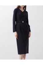 【ピンキーアンドダイアン/Pinky&Dianne】のシャーリングベルトVネックワンピース 人気、トレンドファッション・服の通販 founy(ファニー) ファッション Fashion レディースファッション Fashion for Women ワンピース Dresses ベルト&ウエストマーク Belts & Waist Accessories なめらか Smooth, Silky Texture シャーリング Shirring, Ruched スタンダード Standard, Basic ストレッチ Stretch, Stretchy Fabric エレガント 上品 Elegant thumbnail ネイビー|ID: prp329100004820451 ipo3291000000035028684