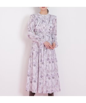 【ジルバイジルスチュアート/JILL by JILLSTUART】のピンタック花柄ワンピース 人気、トレンドファッション・服の通販 founy(ファニー) ファッション Fashion レディースファッション Fashion for Women ワンピース Dresses おすすめ Recommended / Our Picks スマート Smart, Elegant エレガント 上品 Elegant |ID:prp329100004820459