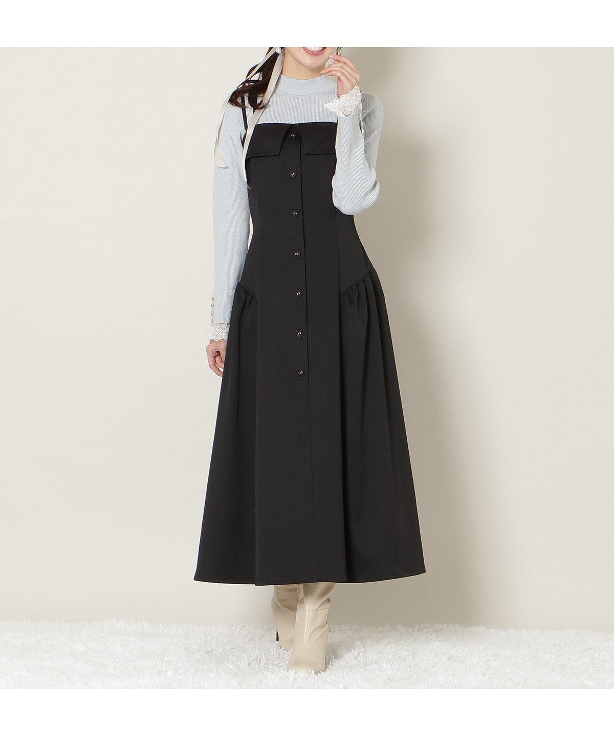 【ウィルセレクション/WILLSELECTION】のギャザー切替ストラップキャミワンピース インテリア・キッズ・メンズ・レディースファッション・服の通販 founy(ファニー) 　ファッション　Fashion　レディースファッション　Fashion for Women　ワンピース　Dresses　キャミソールワンピース　Camisole Dresses　インナー　Innerwear　キャミワンピース　Cami Dress, Slip Dress　ギャザー　Gathered, Ruffled　シャーリング　Shirring, Ruched　ショルダー　Shoulder, Shoulder Strap　リボン　Ribbon, Bow　エレガント 上品　Elegant　切替　Switching, Contrast Panel　ブラック|ID: prp329100004820476 ipo3291000000035029007