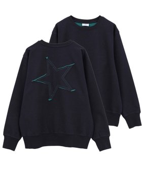 【コンバーストウキョウ/CONVERSE TOKYO】のBACK STAR PATCH INDIGO SWEAT 人気、トレンドファッション・服の通販 founy(ファニー) ファッション Fashion レディースファッション Fashion for Women トップス・カットソー Cut & Sew Tops レディースパーカー・カジュアルフーディー Casual Hoodies & Sweatshirts スウェット・クルーネックトップス Sweatshirts & Crewnecks / Relaxed Fit Sweat Tops インディゴ Indigo Denim カーゴパンツ Cargo Pants, Utility Pants シンプル Simple, Minimal スラックス Slacks, Dress Pants タンブラー Tumbler, Travel Mug デニム Denim, Jeans Material パッチワーク Patchwork, Mixed Fabric ロング Long, Long-Length |ID:prp329100004820502