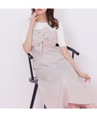【ジルバイジルスチュアート/JILL by JILLSTUART】のドッキングワンピース 人気、トレンドファッション・服の通販 founy(ファニー) ファッション Fashion レディースファッション Fashion for Women ワンピース Dresses スマート Smart, Elegant ツイード Twill, Twill Weave ドッキング Docking, Mixed Material フィット Fit, Slim Fit フレア Flare, Flared フロント Front, Front Design リボン Ribbon, Bow エレガント 上品 Elegant thumbnail ピンク|ID: prp329100004820508 ipo3291000000035029304