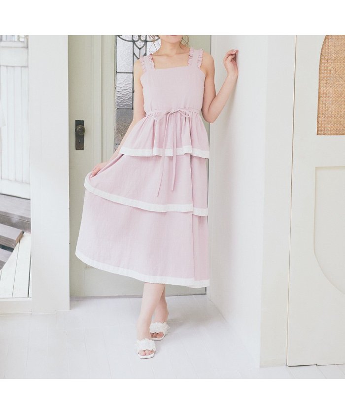 【アリーム/Areeam】の配色レースキャミワンピース インテリア・キッズ・メンズ・レディースファッション・服の通販 founy(ファニー) https://founy.com/ ファッション Fashion レディースファッション Fashion for Women ワンピース Dresses キャミソールワンピース Camisole Dresses おすすめ Recommended / Our Picks キャミワンピース Cami Dress, Slip Dress シャーリング Shirring, Ruched フリル Frill, Ruffle ポケット Pocket, Pocket Detail リゾート Resort, Vacation Style レース Lace, Lace Fabric |ID: prp329100004820513 ipo3291000000035029343