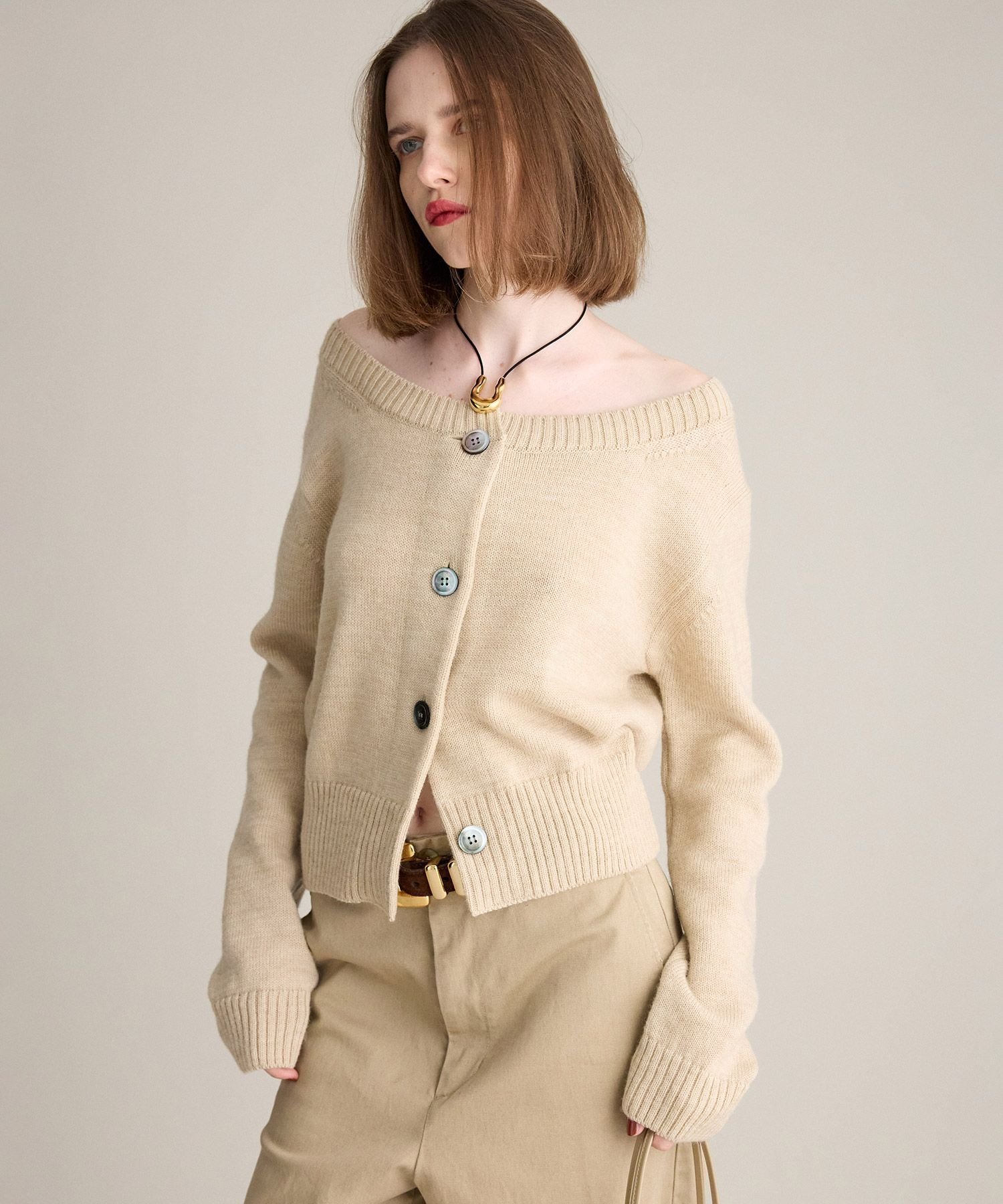 【ブリル/BRILL】のメランジドロップカーディガン インテリア・キッズ・メンズ・レディースファッション・服の通販 founy(ファニー) 　ファッション　Fashion　レディースファッション　Fashion for Women　トップス・カットソー　Cut & Sew Tops　カーディガン・羽織り　Layered Style Cardigans　おすすめ　Recommended / Our Picks　カーディガン　Cardigan, Knitwear　ベージュ55|ID: prp329100004820516 ipo3291000000035029381