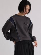 【ラシュッド/LASUD】のMA-1ライク ジップラインプルオーバー 人気、トレンドファッション・服の通販 founy(ファニー) ファッション Fashion レディースファッション Fashion for Women トップス・カットソー Cut & Sew Tops カジュアルプルオーバー・ニットトップス Pullovers & Knit Tops / Casual Pullovers ショート Short, Short Length シンプル Simple, Minimal ジップ Zip, Zipper バランス Balance, Style Balance ワイド Wide, Wide Fit thumbnail グレー|ID: prp329100004820518 ipo3291000000035029407