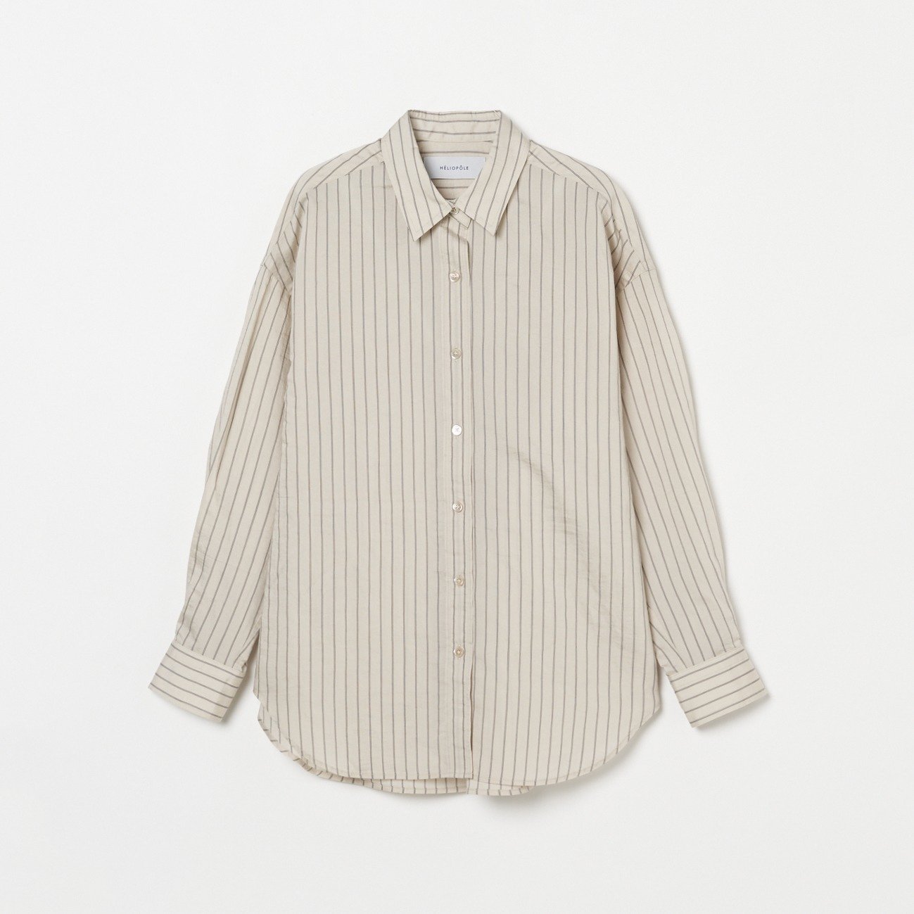 【エリオポール/heliopole】のthe EDITOR SHIRT インテリア・キッズ・メンズ・レディースファッション・服の通販 founy(ファニー) ファッション Fashion レディースファッション Fashion for Women トップス・カットソー Cut & Sew Tops シャツ・ブラウス・オフィスカジュアル Elegant Blouses & Button-Ups ストライプ Stripe, Striped Pattern 定番 Standard, Basic Item 秋 Autumn ベージュ|ID: prp329100004820519 ipo3291000000035029411