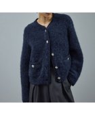 【サロン アダム エ ロペ/SALON adam et rope'】のプードルニットクルーネックカーディガン 人気、トレンドファッション・服の通販 founy(ファニー) ファッション Fashion レディースファッション Fashion for Women トップス・カットソー Cut & Sew Tops ニット Knit Tops & Sweaters カーディガン・羽織り Layered Style Cardigans コンパクト Compact, Small Size シルバー Silver, Metallic Silver ジャケット Jacket, Outerwear デニム Denim, Jeans Material トリミング Trimming, Decorative Edge ポケット Pocket, Pocket Detail メタル Metal, Metal Parts ワイド Wide, Wide Fit エレガント 上品 Elegant A/W・秋冬 Autumn/Winter thumbnail ネイビー(40)|ID: prp329100004820522 ipo3291000000035029428