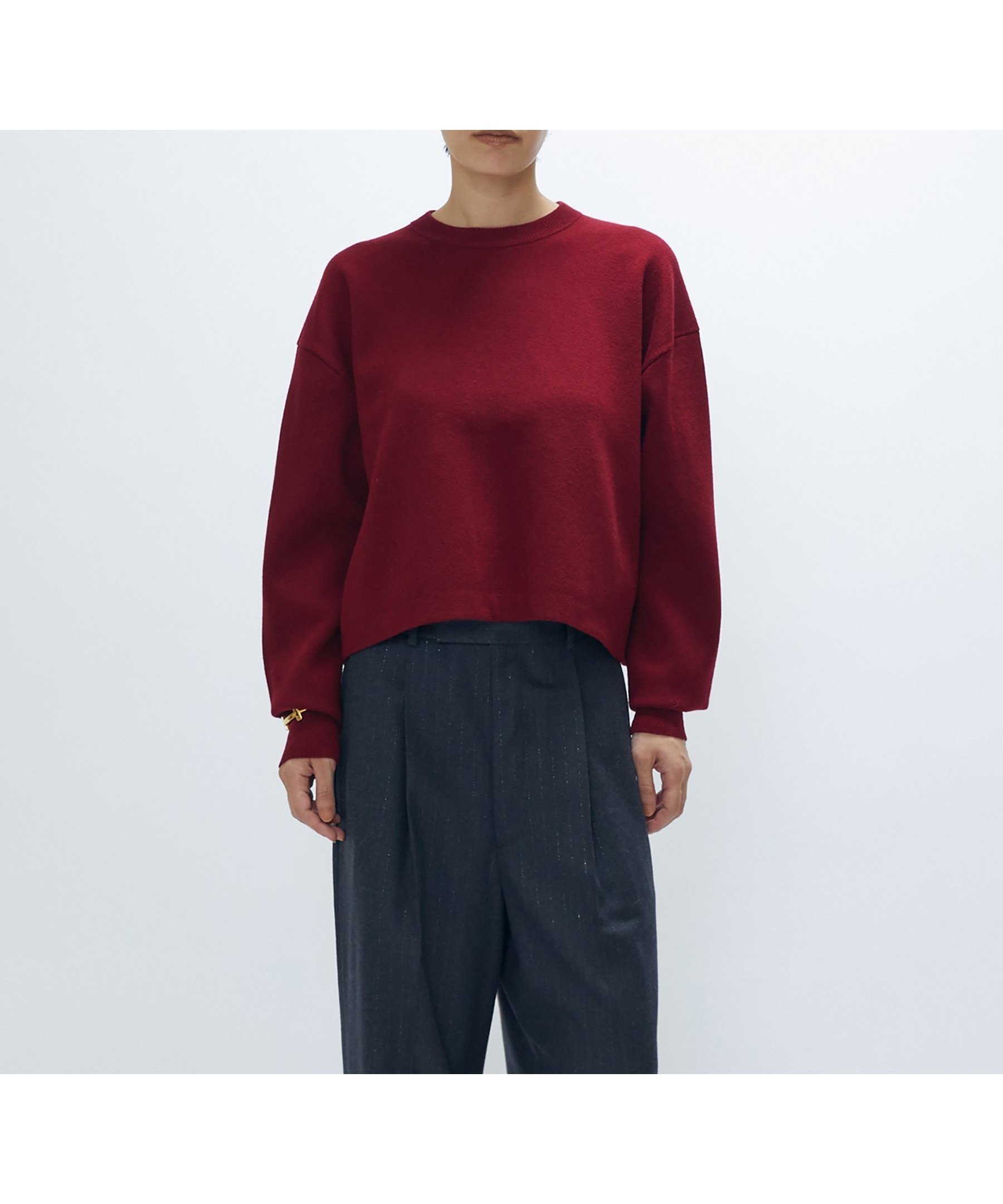 【プルミエ アロンディスモン/1er Arrondissement / MEN】のボックスショートニットプルオーバー インテリア・キッズ・メンズ・レディースファッション・服の通販 founy(ファニー) 　ファッション　Fashion　メンズファッション　Fashion for Men　トップス・カットソー　Cut & Sew Tops　ニット・セーター / 定番トップス　Knit Tops & Sweaters　ショート　Short, Short Length　スウェット / スエット　Sweatshirt, Sweatwear　ボトム　Bottoms, Lower Wear　Red|ID: prp329100004820533 ipo3291000000035029541