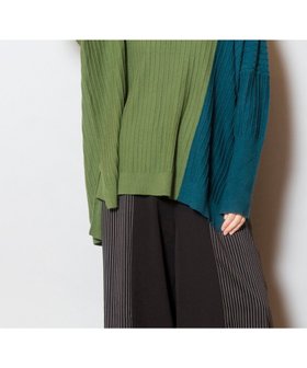 【オズモーシス/OSMOSIS】の切替ニットプルオーバー 人気、トレンドファッション・服の通販 founy(ファニー) ファッション Fashion レディースファッション Fashion for Women トップス・カットソー Cut & Sew Tops ニット Knit Tops & Sweaters カジュアルプルオーバー・ニットトップス Pullovers & Knit Tops / Casual Pullovers 再入荷 Restock / Back in Stock 切替 Switching, Contrast Panel A/W・秋冬 Autumn/Winter |ID:prp329100004820537