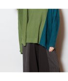【オズモーシス/OSMOSIS】の切替ニットプルオーバー 人気、トレンドファッション・服の通販 founy(ファニー) ファッション Fashion レディースファッション Fashion for Women トップス・カットソー Cut & Sew Tops ニット Knit Tops & Sweaters カジュアルプルオーバー・ニットトップス Pullovers & Knit Tops / Casual Pullovers 再入荷 Restock / Back in Stock 切替 Switching, Contrast Panel A/W・秋冬 Autumn/Winter thumbnail GREEN|ID: prp329100004820537 ipo3291000000035029592