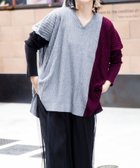 【オズモーシス/OSMOSIS】の切替ニットプルオーバー 人気、トレンドファッション・服の通販 founy(ファニー) ファッション Fashion レディースファッション Fashion for Women トップス・カットソー Cut & Sew Tops ニット Knit Tops & Sweaters カジュアルプルオーバー・ニットトップス Pullovers & Knit Tops / Casual Pullovers 再入荷 Restock / Back in Stock 切替 Switching, Contrast Panel A/W・秋冬 Autumn/Winter thumbnail GRAY|ID: prp329100004820537 ipo3291000000035029593