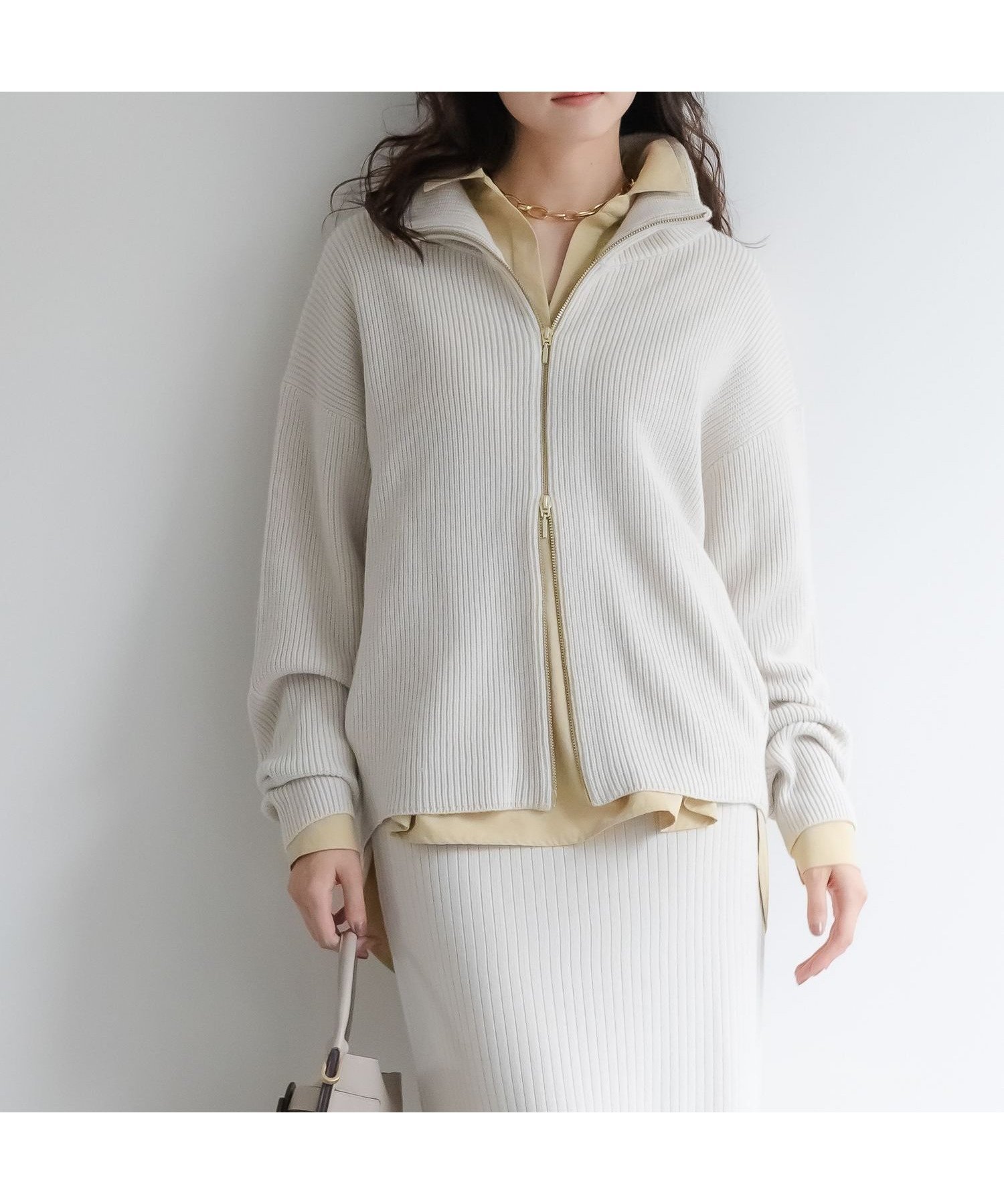 【エルーラ/Elura】のWEB限定カラーあり 毛玉しらずジップカーディガン/571789 インテリア・キッズ・メンズ・レディースファッション・服の通販 founy(ファニー) 　ファッション　Fashion　レディースファッション　Fashion for Women　トップス・カットソー　Cut & Sew Tops　カーディガン・羽織り　Layered Style Cardigans　おすすめ　Recommended / Our Picks　スニーカー　Sneakers, Trainers　スラックス　Slacks, Dress Pants　デニム　Denim, Jeans Material　ハイネック　High Neck, Mock Neck　ポケット　Pocket, Pocket Detail　人気　Popular, Best Seller　ビジネス 仕事 通勤　Business / Work / Commuting　グレージュ50|ID: prp329100004820541 ipo3291000000035029662