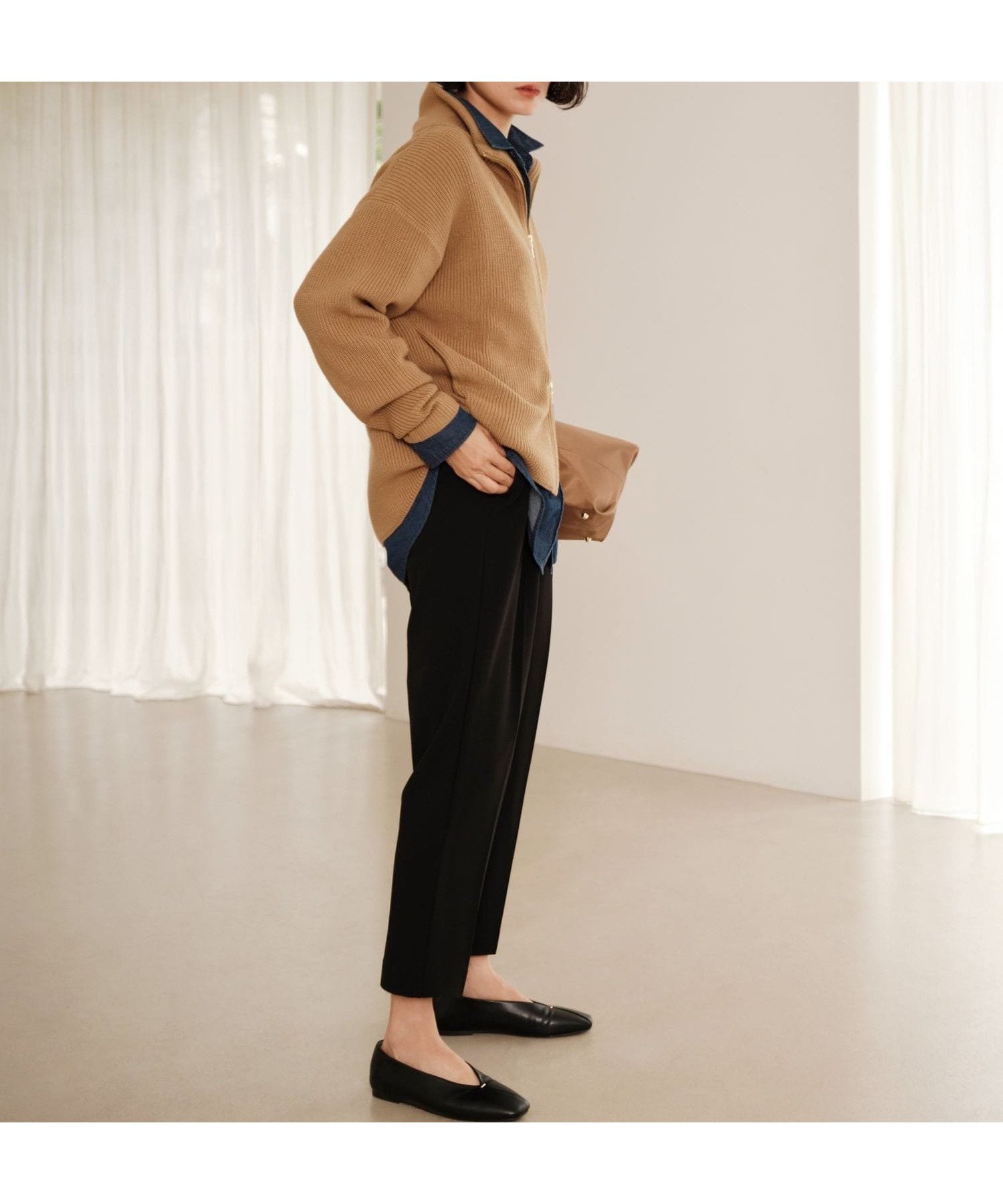 【エルーラ/Elura】のWEB限定カラーあり 毛玉しらずジップカーディガン/571789 インテリア・キッズ・メンズ・レディースファッション・服の通販 founy(ファニー) 　ファッション　Fashion　レディースファッション　Fashion for Women　トップス・カットソー　Cut & Sew Tops　カーディガン・羽織り　Layered Style Cardigans　おすすめ　Recommended / Our Picks　スニーカー　Sneakers, Trainers　スラックス　Slacks, Dress Pants　デニム　Denim, Jeans Material　ハイネック　High Neck, Mock Neck　ポケット　Pocket, Pocket Detail　人気　Popular, Best Seller　ビジネス 仕事 通勤　Business / Work / Commuting　≪WEB限定≫キャメル53|ID: prp329100004820541 ipo3291000000035029663