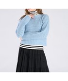 【アニエスベー ファム/agnes b. FEMME】のバイカラーライン ニット プルオーバー 人気、トレンドファッション・服の通販 founy(ファニー) ファッション Fashion レディースファッション Fashion for Women トップス・カットソー Cut & Sew Tops ニット Knit Tops & Sweaters カジュアルプルオーバー・ニットトップス Pullovers & Knit Tops / Casual Pullovers ボックス Boxy, Box Shape thumbnail ライトブルー|ID: prp329100004820543 ipo3291000000035029708