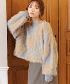 【ミスティ ウーマン/mysty woman】のフェザーフラワージャガードニットプルオーバー 人気、トレンドファッション・服の通販 founy(ファニー) ファッション Fashion レディースファッション Fashion for Women トップス・カットソー Cut & Sew Tops ニット Knit Tops & Sweaters カジュアルプルオーバー・ニットトップス Pullovers & Knit Tops / Casual Pullovers ダウン Down, Puffer デニム Denim, Jeans Material フェザー Feather, Feather Detail フェミニン Feminine, Girly thumbnail グレー15|ID: prp329100004820546 ipo3291000000035029757