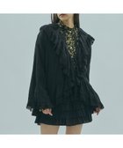 【ローズバッド/ROSE BUD】のmag.by c/FRILL COLLAR BLOUSE 人気、トレンドファッション・服の通販 founy(ファニー) ファッション Fashion レディースファッション Fashion for Women シンプル Simple, Minimal ストライプ Stripe, Striped Pattern セットアップ Set-Up, Coordinated Outfit デニム Denim, Jeans Material バランス Balance, Style Balance ビッグ Big, Oversized フリル Frill, Ruffle リラックス Relax, Relaxed Fit ロマンティック Romantic, Feminine Style おすすめ Recommended / Our Picks thumbnail BLACK|ID: prp329100004820550 ipo3291000000035029805
