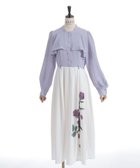 【アクシーズファム/axes femme】のローズプリントワンピース 人気、トレンドファッション・服の通販 founy(ファニー) ファッション Fashion レディースファッション Fashion for Women ワンピース Dresses ドッキング Docking, Mixed Material プリント Print, Printed Pattern thumbnail ラベンダー|ID: prp329100004820571 ipo3291000000035030060