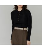 【イネド/INED】のシアーポロニットプルオーバー《YVON》 人気、トレンドファッション・服の通販 founy(ファニー) ファッション Fashion レディースファッション Fashion for Women トップス・カットソー Cut & Sew Tops ニット Knit Tops & Sweaters カジュアルプルオーバー・ニットトップス Pullovers & Knit Tops / Casual Pullovers シアー Sheer, See-Through スマート Smart, Elegant 長袖 Long Sleeve, Full Sleeve フィット Fit, Slim Fit ランダム Random, Irregular 夏 Summer エレガント 上品 Elegant thumbnail ブラック|ID: prp329100004820595 ipo3291000000035030323