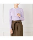 【イネド/INED】のシアーポロニットプルオーバー《YVON》 人気、トレンドファッション・服の通販 founy(ファニー) ファッション Fashion レディースファッション Fashion for Women トップス・カットソー Cut & Sew Tops ニット Knit Tops & Sweaters カジュアルプルオーバー・ニットトップス Pullovers & Knit Tops / Casual Pullovers シアー Sheer, See-Through スマート Smart, Elegant 長袖 Long Sleeve, Full Sleeve フィット Fit, Slim Fit ランダム Random, Irregular 夏 Summer エレガント 上品 Elegant thumbnail ラベンダー|ID: prp329100004820595 ipo3291000000035030324