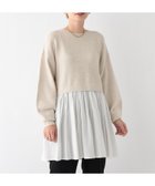 【レプシィム ローリーズファーム/LEPSIM LOWRYS FARM】のニットドッキングチュニックワンピース 人気、トレンドファッション・服の通販 founy(ファニー) ファッション Fashion レディースファッション Fashion for Women ワンピース Dresses チュニック Tunic Tops & Dresses おすすめ Recommended / Our Picks チュニック Tunic, Long Top ドッキング Docking, Mixed Material ボトム Bottoms, Lower Wear ワイド Wide, Wide Fit thumbnail アイボリー08|ID: prp329100004820596 ipo3291000000035030336