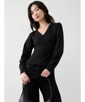 【バナナリパブリック ファクトリーストア/BANANA REPUBLIC FACTORY STORE】のBANANA REPUBLIC FACTORY STORE スキューバシームトップ 人気、トレンドファッション・服の通販 founy(ファニー) ファッション Fashion レディースファッション Fashion for Women スリーブ Sleeve, Long Sleeve / Short Sleeve トレンド Trend, Trending Now |ID:prp329100004820639