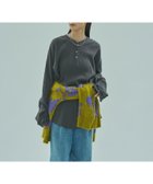 【ローズバッド/ROSE BUD】のCREOLME/RIB HENRY NECK PULLOVER 人気、トレンドファッション・服の通販 founy(ファニー) ファッション Fashion レディースファッション Fashion for Women トップス・カットソー Cut & Sew Tops カジュアルプルオーバー・ニットトップス Pullovers & Knit Tops / Casual Pullovers シンプル Simple, Minimal デニム Denim, Jeans Material フェミニン Feminine, Girly フリル Frill, Ruffle ベーシック Basic, Essential ミックス Mix, Mixed Style ラウンド Round, Round Neck レース Lace, Lace Fabric エレガント 上品 Elegant thumbnail CHARCOAL|ID: prp329100004820643 ipo3291000000035030809