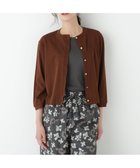 【ヒューマンウーマン/HUMAN WOMAN】のクルーネックフライスカットソーカーディガン 人気、トレンドファッション・服の通販 founy(ファニー) ファッション Fashion レディースファッション Fashion for Women トップス・カットソー Cut & Sew Tops カーディガン・羽織り Layered Style Cardigans カットソー・ベーシックTシャツ Cut-and-Sewn Tops / Stretch Tees & Basics おすすめ Recommended / Our Picks クール Cool, Chic シンプル Simple, Minimal スタンダード Standard, Basic thumbnail ブラウン|ID: prp329100004820647 ipo3291000000035030843