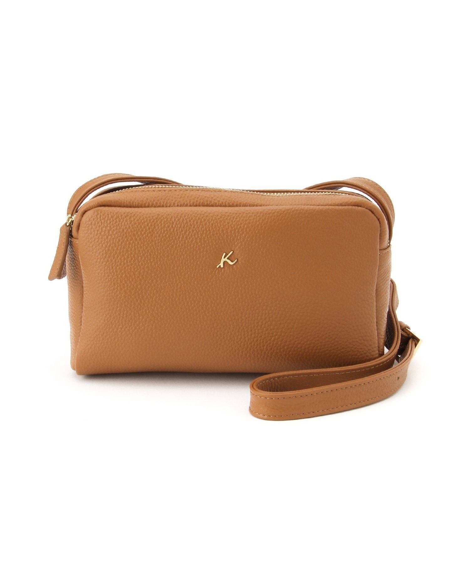 【キタムラケイツウ/KitamuraK2】のKitamuraK2/牛革ショルダーバッグ P-1101 インテリア・キッズ・メンズ・レディースファッション・服の通販 founy(ファニー) 　ファッション　Fashion　レディースファッション　Fashion for Women　おすすめ　Recommended / Our Picks　コンパクト　Compact, Small Size　スクエア　Square, Square Shape　ダブル　Double, Double-Breasted　ポケット　Pocket, Pocket Detail　チャ|ID: prp329100004820665 ipo3291000000035030974