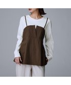 【アンタイトル/UNTITLED】の【洗える/ゆったりシルエット】ビスチェドッキング プルオーバー 人気、トレンドファッション・服の通販 founy(ファニー) ファッション Fashion レディースファッション Fashion for Women トップス・カットソー Cut & Sew Tops カジュアルプルオーバー・ニットトップス Pullovers & Knit Tops / Casual Pullovers ビスチェ Bustiers & Corset Tops / Layered Bustier Style おすすめ Recommended / Our Picks アシンメトリー Asymmetrical Style シャーリング Shirring, Ruched スマート Smart, Elegant タフタ Taffeta, Structured Fabric デニム Denim, Jeans Material ドッキング Docking, Mixed Material バランス Balance, Style Balance ビスチェ Bustier, Corset Top フロント Front, Front Design ペプラム Peplum, Flared Hem ワイド Wide, Wide Fit 洗える Machine Washable 軽量 Lightweight, Ultra Light thumbnail ブラウン|ID: prp329100004820669 ipo3291000000035031006