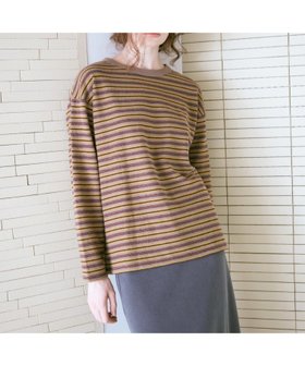 【アールエヌエーエヌ/RNA-N】のM2563 ブロックインレイマルチボーダーロンT 人気、トレンドファッション・服の通販 founy(ファニー) ファッション Fashion レディースファッション Fashion for Women トップス・カットソー Cut & Sew Tops ロングTシャツ・Tシャツ Longline T-Shirts & Tees シンプル Simple, Minimal ボーダー Border, Stripe ユーズド Used, Vintage-Look |ID:prp329100004820675