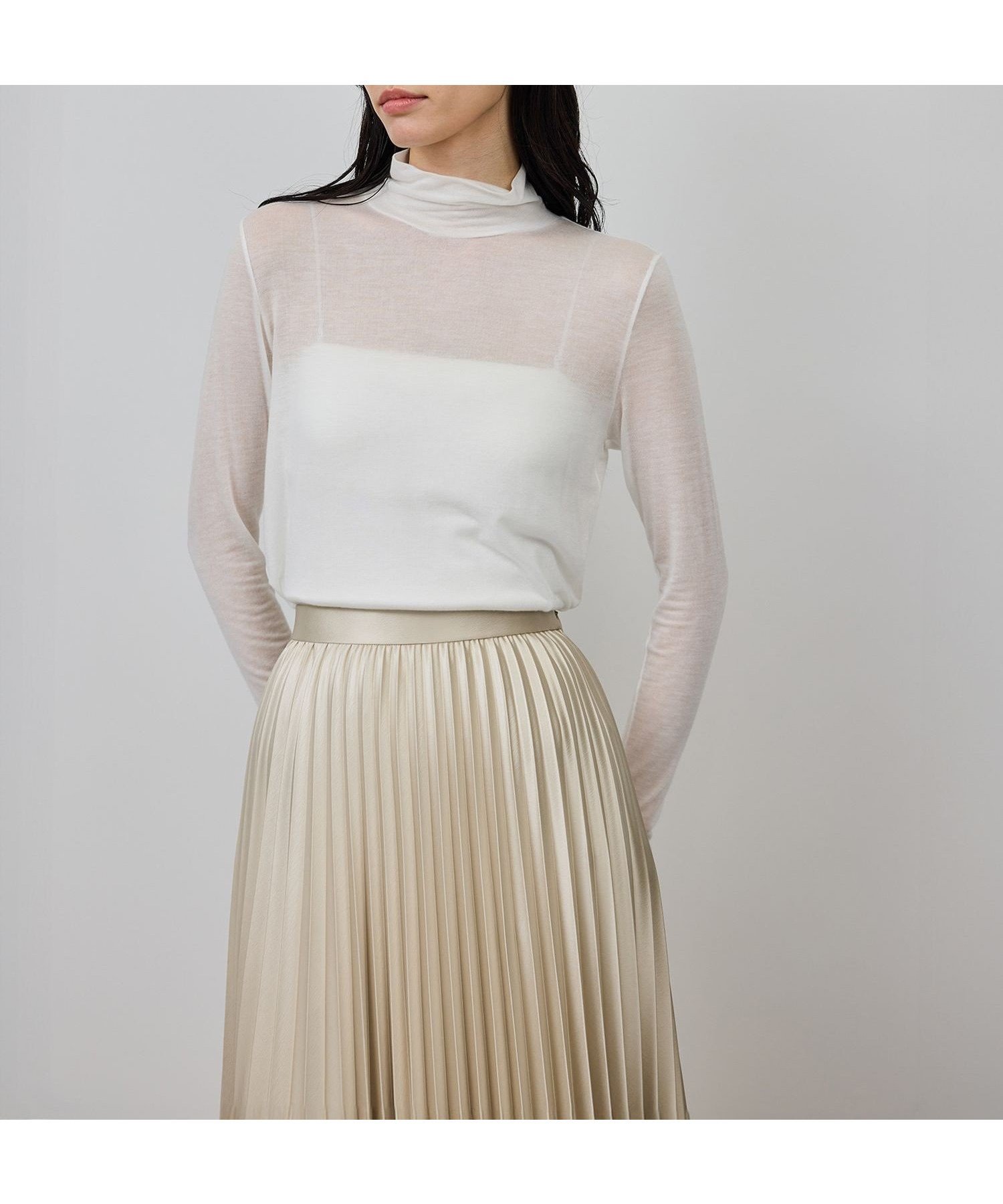 【ロペ/ROPE'】のカシミヤシルクブレンドインナータートルネック/イージーケア 人気、トレンドファッション・服の通販 founy(ファニー) 　ファッション　Fashion　レディースファッション　Fashion for Women　トップス・カットソー　Cut & Sew Tops　タートルネック・ハイネックトップス　Turtlenecks & High-Neck Tops　おすすめ　Recommended / Our Picks　インナー　Innerwear　シルク　Silk, 100% Silk　シンプル　Simple, Minimal　ジャケット　Jacket, Outerwear　ストレッチ　Stretch, Stretchy Fabric　バランス　Balance, Style Balance　フィット　Fit, Slim Fit　ポケット　Pocket, Pocket Detail　ラグジュアリー　Luxury, Elegant　エレガント 上品　Elegant　A/W・秋冬　Autumn/Winter　 other-1|ID: prp329100004820741 ipo3291000000035032162