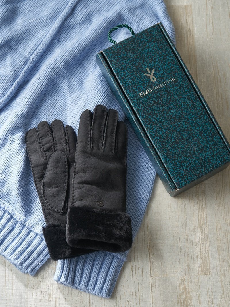 【エミュ オーストラリア/EMU Australia】の【EMU Australia】 ムートン手袋 Apollo Bay Gloves インテリア・キッズ・メンズ・レディースファッション・服の通販 founy(ファニー) 　ファッション　Fashion　レディースファッション　Fashion for Women　手袋　Gloves & Mittens　ムートン　Shearling, Mouton　Black|ID: prp329100004820744 ipo3291000000035032201