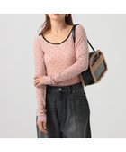 【ベイフロー/BAYFLOW】のWEB限定 ドットベロアロングスリーブ 人気、トレンドファッション・服の通販 founy(ファニー) ファッション Fashion レディースファッション Fashion for Women トップス・カットソー Cut & Sew Tops ベロアトップス Velour Tops / Velvet-Look Items おすすめ Recommended / Our Picks インナー Innerwear ストレッチ Stretch, Stretchy Fabric ドット Polka Dot, Dot Pattern プリント Print, Printed Pattern ベロア Velour, Soft Velvet thumbnail ピンク20|ID: prp329100004820752 ipo3291000000035032289