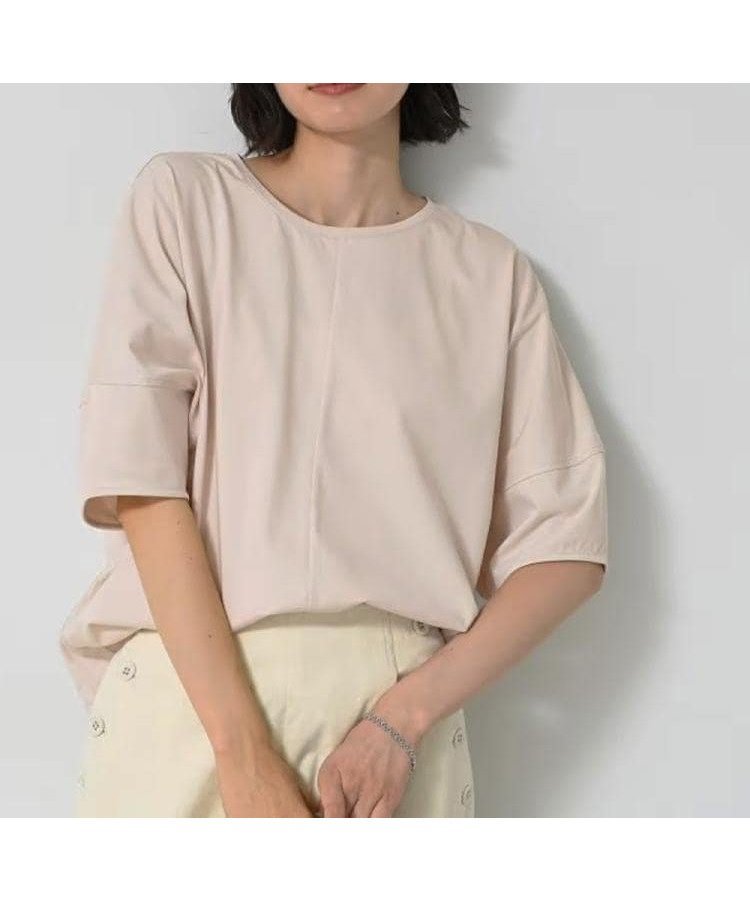 【デッサン/Dessin】の【二の腕カバー/UVカット】ランタンスリーブカットソー インテリア・キッズ・メンズ・レディースファッション・服の通販 founy(ファニー) 　ファッション　Fashion　レディースファッション　Fashion for Women　トップス・カットソー　Cut & Sew Tops　カットソー・ベーシックTシャツ　Cut-and-Sewn Tops / Stretch Tees & Basics　おすすめ　Recommended / Our Picks　スマート　Smart, Elegant　スリーブ　Sleeve, Long Sleeve / Short Sleeve　デニム　Denim, Jeans Material　トレンド　Trend, Trending Now　バランス　Balance, Style Balance　フレア　Flare, Flared　ボトム　Bottoms, Lower Wear　グレージュ|ID: prp329100004820753 ipo3291000000035032303