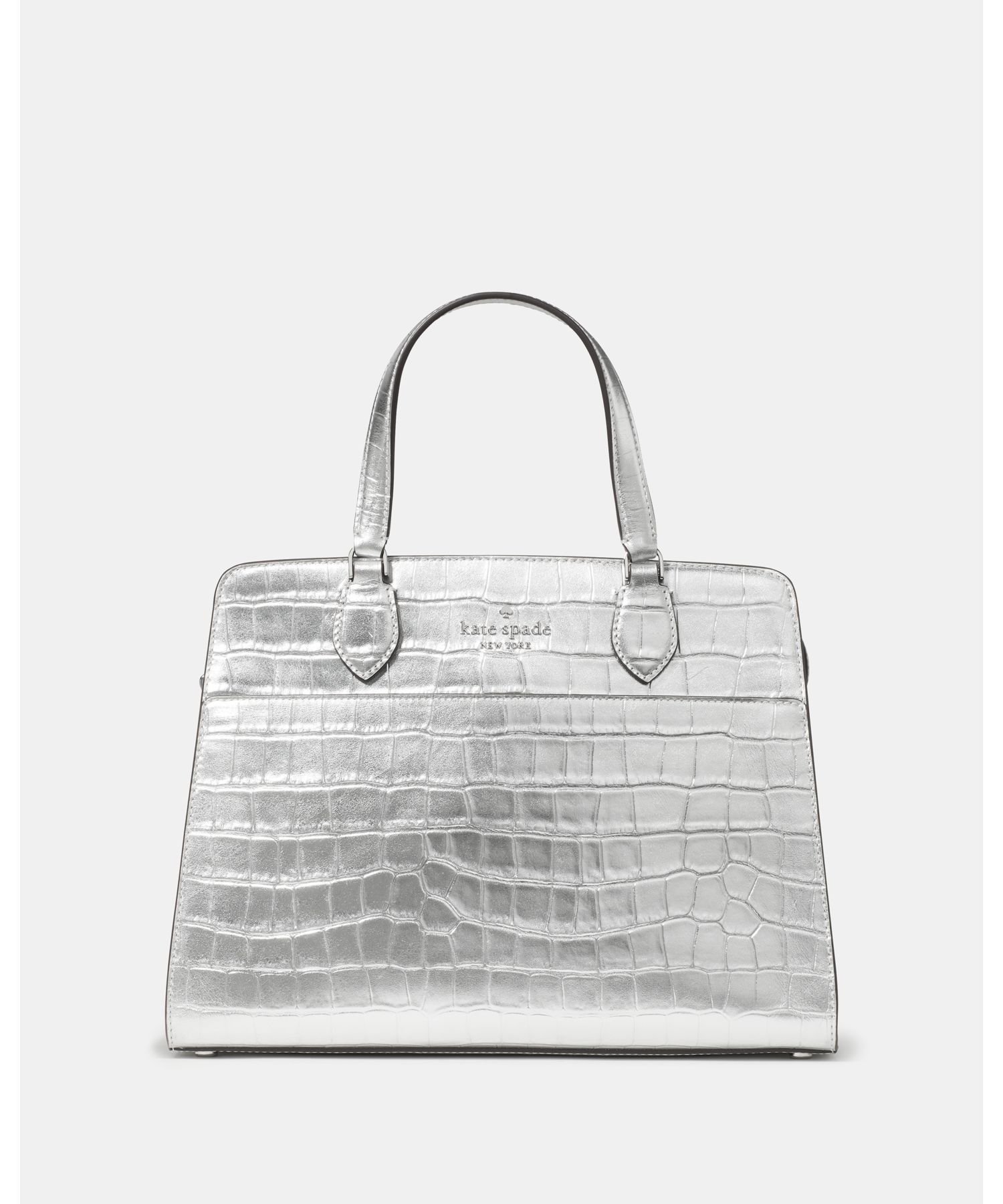 【ケイト スペード ニューヨーク/kate spade NEW YORK】の【公式】マディソン メタリック クロコエンボス ミディアム サッチェル インテリア・キッズ・メンズ・レディースファッション・服の通販 founy(ファニー) 　ファッション　Fashion　レディースファッション　Fashion for Women　スタイリッシュ　Stylish, Fashionable　GREY MULTI|ID: prp329100004820759 ipo3291000000035032391