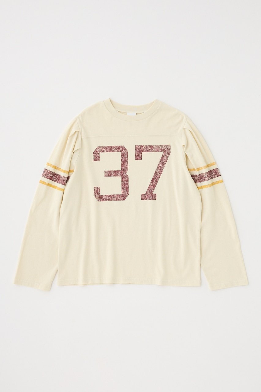 【マウジー/moussy】のNUMBERING VINTAGE ロンT 人気、トレンドファッション・服の通販 founy(ファニー) 　ファッション　Fashion　レディースファッション　Fashion for Women　トップス・カットソー　Cut & Sew Tops　ロングTシャツ・Tシャツ　Longline T-Shirts & Tees　おすすめ　Recommended / Our Picks　インナー　Innerwear　ジャケット　Jacket, Outerwear　ビンテージ　Vintage, Retro Style　ロング　Long, Long-Length　人気　Popular, Best Seller　再入荷　Restock / Back in Stock　 other-1|ID: prp329100004820776 ipo3291000000035032627