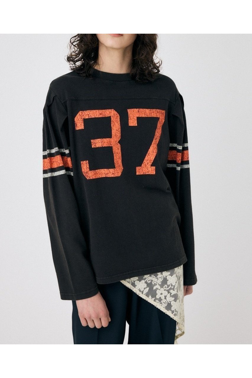 【マウジー/moussy】のNUMBERING VINTAGE ロンT インテリア・キッズ・メンズ・レディースファッション・服の通販 founy(ファニー) 　ファッション　Fashion　レディースファッション　Fashion for Women　トップス・カットソー　Cut & Sew Tops　ロングTシャツ・Tシャツ　Longline T-Shirts & Tees　おすすめ　Recommended / Our Picks　インナー　Innerwear　ジャケット　Jacket, Outerwear　ビンテージ　Vintage, Retro Style　ロング　Long, Long-Length　人気　Popular, Best Seller　再入荷　Restock / Back in Stock　L/BLK1|ID: prp329100004820776 ipo3291000000035032631