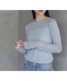 【アパートバイローリーズ/apart by lowrys】のレースカット_長袖 人気、トレンドファッション・服の通販 founy(ファニー) ファッション Fashion レディースファッション Fashion for Women トップス・カットソー Cut & Sew Tops おすすめ Recommended / Our Picks インナー Innerwear シンプル Simple, Minimal ビスチェ Bustier, Corset Top レース Lace, Lace Fabric 長袖 Long Sleeve, Full Sleeve thumbnail ライトブルー83|ID: prp329100004820792 ipo3291000000035032870