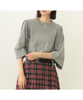 【ミルクフェド/MILKFED.】のMILKFED./FRINGE TOP 人気、トレンドファッション・服の通販 founy(ファニー) ファッション Fashion レディースファッション Fashion for Women ワンピース Dresses トレンド Trend, Trending Now フリンジ Fringe, Tassel ポンチョ Poncho, Cape Style |ID:prp329100004820807