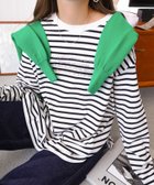 【アンドミー/andme】の無地 ボーダー ロゴ刺繍 コットン 長袖 Tシャツ 人気、トレンドファッション・服の通販 founy(ファニー) ファッション Fashion レディースファッション Fashion for Women トップス・カットソー Cut & Sew Tops シャツ・ブラウス・オフィスカジュアル Elegant Blouses & Button-Ups ロングTシャツ・Tシャツ Longline T-Shirts & Tees ショルダー Shoulder, Shoulder Strap ドロップ Drop Shoulder, Dropped Style 人気 Popular, Best Seller 長袖 Long Sleeve, Full Sleeve バランス Balance, Style Balance ベーシック Basic, Essential ボーダー Border, Stripe 無地 Plain, Solid Color ロング Long, Long-Length 楽ちん Easy Fit, Comfortable ワイド Wide, Wide Fit おすすめ Recommended / Our Picks thumbnail オフホワイト×ブラック|ID: prp329100004820808 ipo3291000000035033025